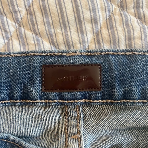 Mother The Dazzler Yoke Front Ankle Wander Dust Blue Denim Jeans, Sz 30, EUC - Picture 7 of 7